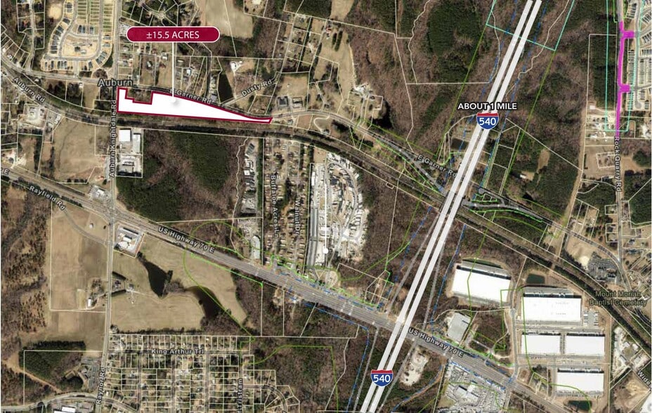 2220 E Garner Rd, Raleigh, NC à vendre - Aérien – Image 2 sur 3