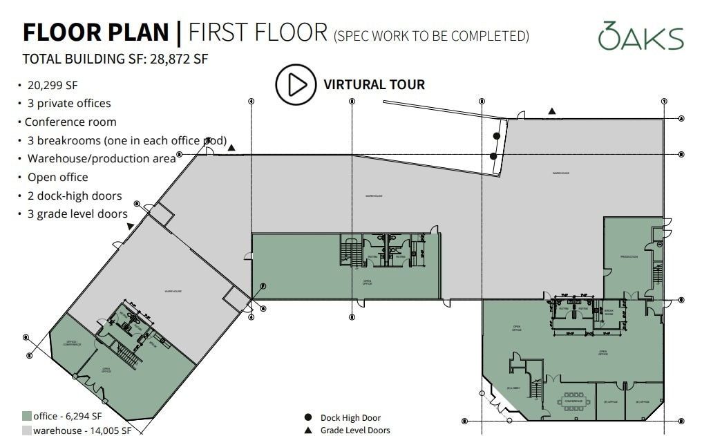 11245 W Bernardo Ct, San Diego, CA à louer Plan d’étage– Image 1 sur 2