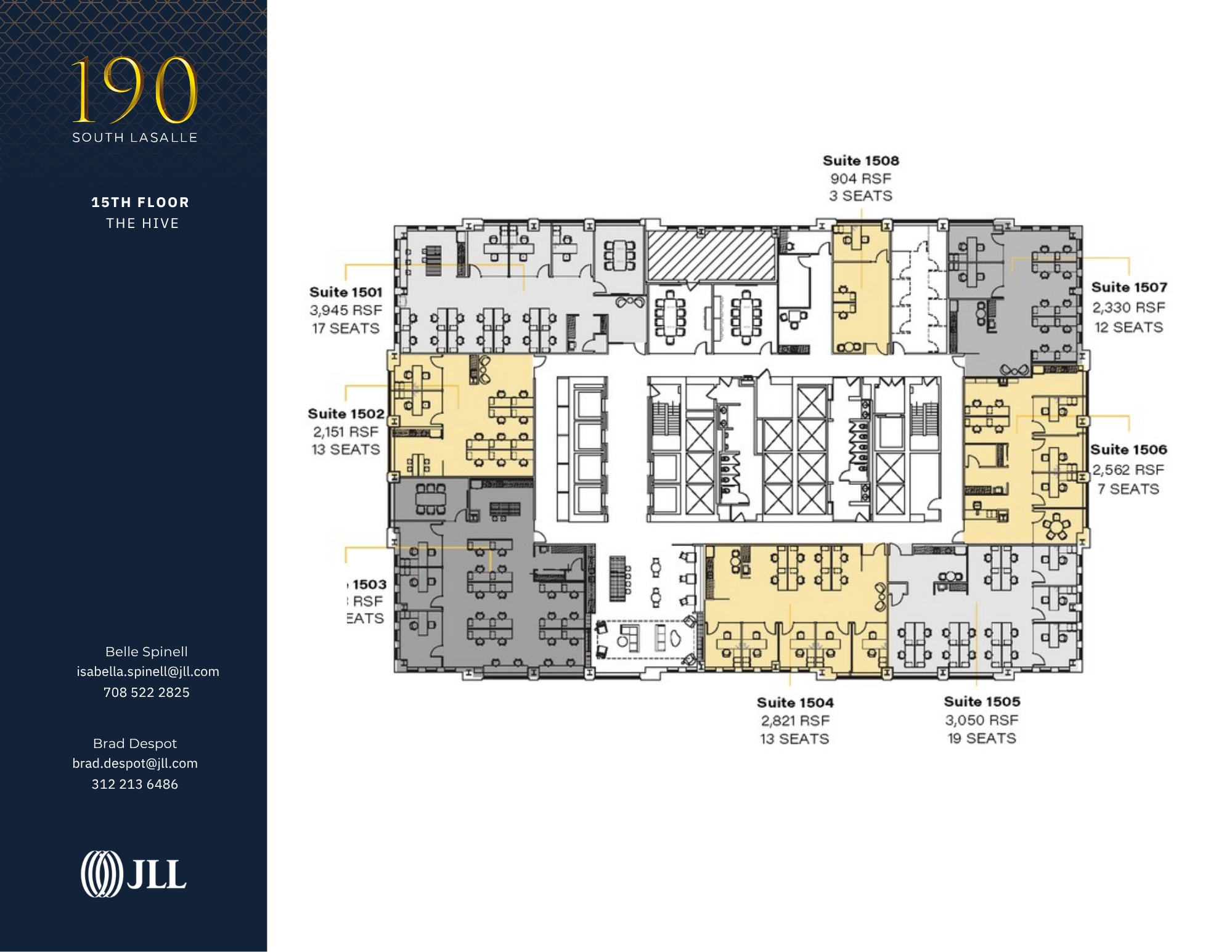 190 S La Salle St, Chicago, IL à louer Plan d’étage– Image 1 sur 1