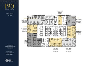 190 S La Salle St, Chicago, IL à louer Plan d’étage– Image 1 sur 1