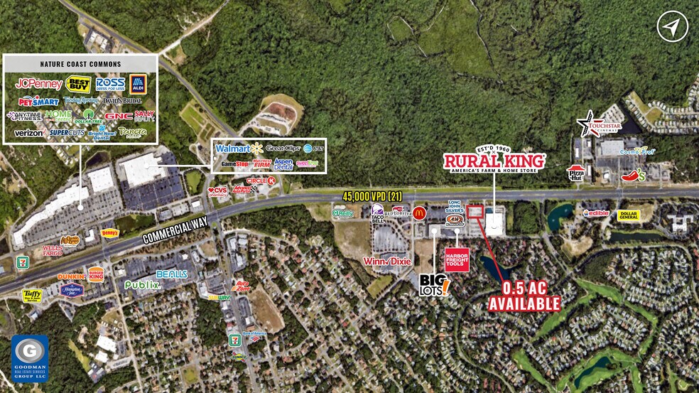 2468 Commercial Way, Brooksville, FL à vendre - Aérien – Image 2 sur 3