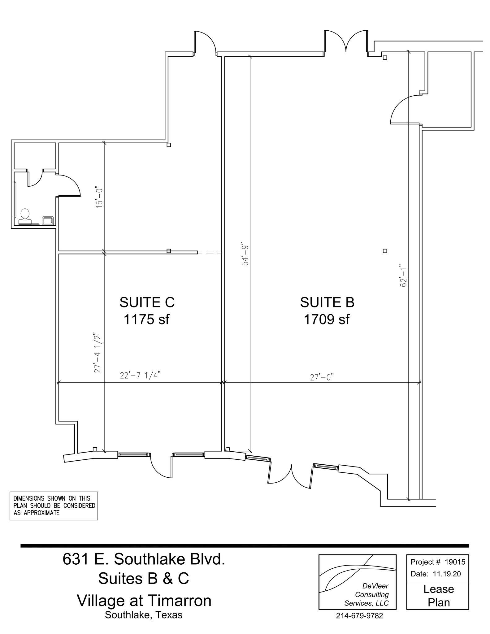 601-641 E Southlake Blvd, Southlake, TX à louer Plan de site– Image 1 sur 3