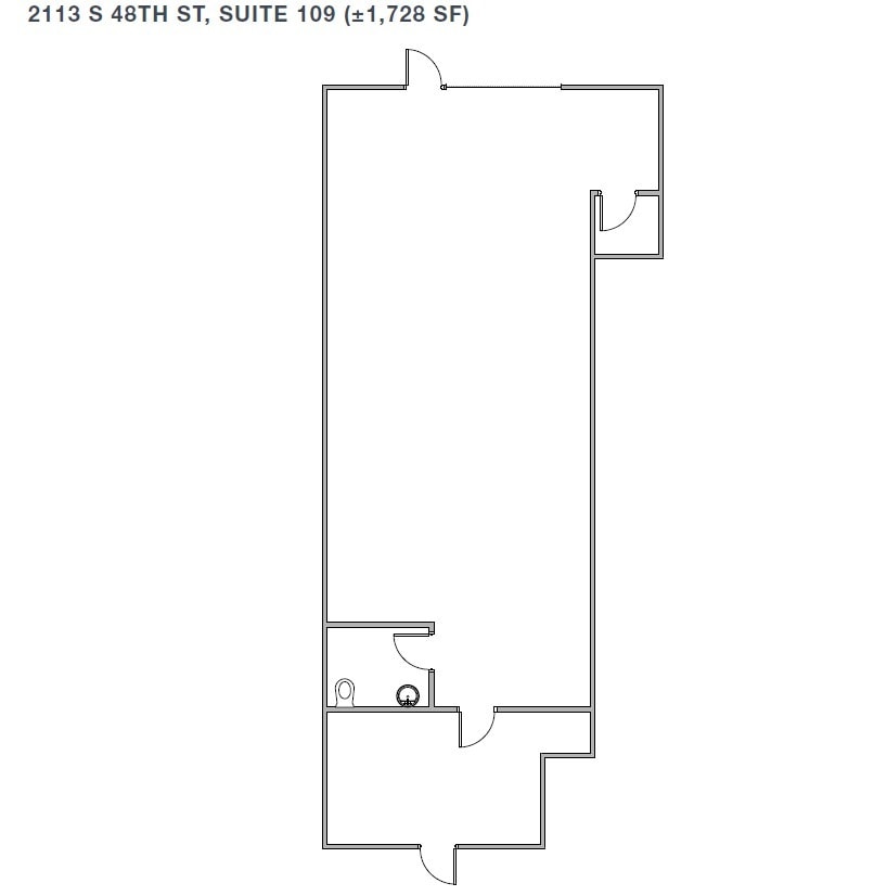 2105 S 48th St, Tempe, AZ à louer Plan d’étage– Image 1 sur 1
