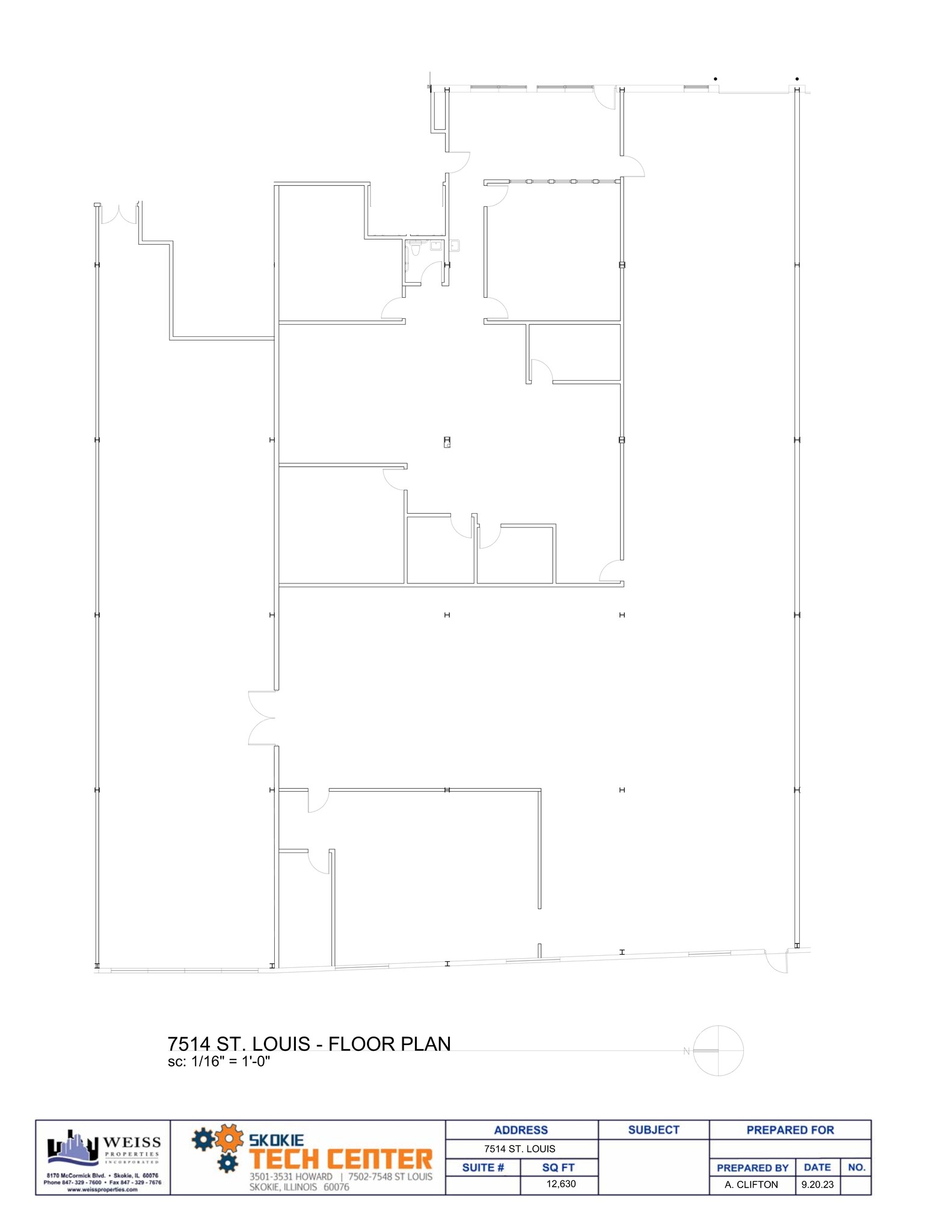 3501 W Howard St, Skokie, IL à louer Plan de site– Image 1 sur 1