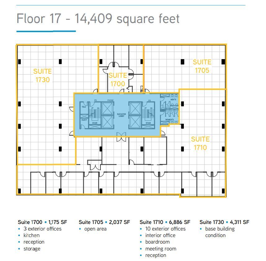 840 7th Ave SW, Calgary, AB à louer Plan d’étage– Image 1 sur 1