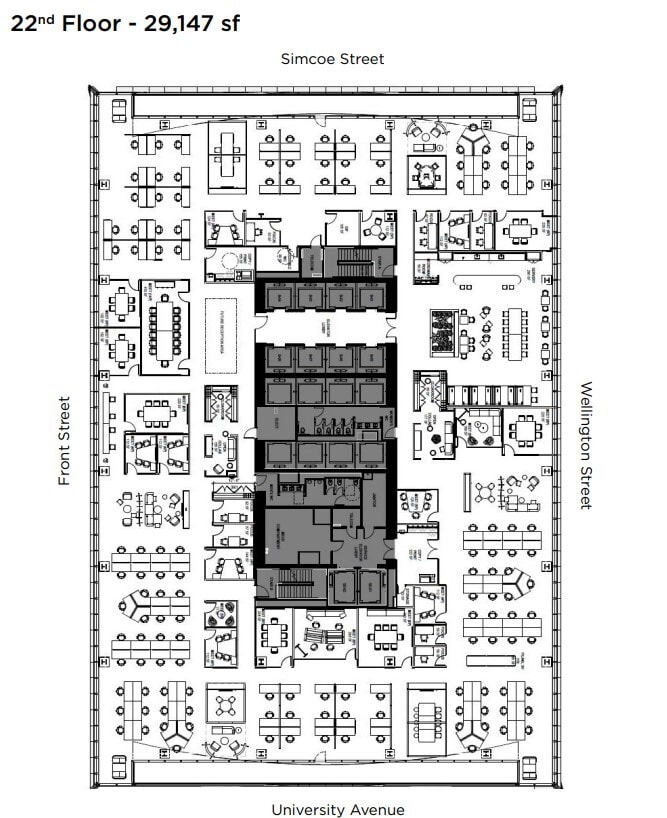 160 Front St W, Toronto, ON à louer Plan d’étage– Image 1 sur 1