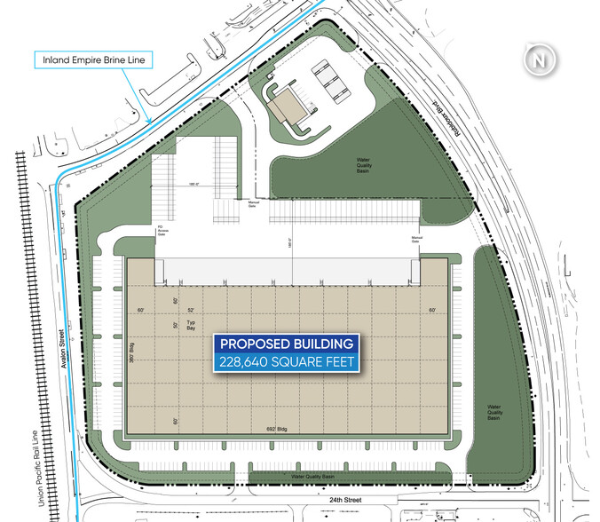 Rubidoux Blvd, Jurupa Valley, CA à louer - Plan de site – Image 2 sur 3