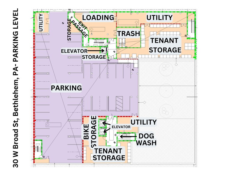 30 W Broad St, Bethlehem, PA à louer - Plan de site – Image 1 sur 2