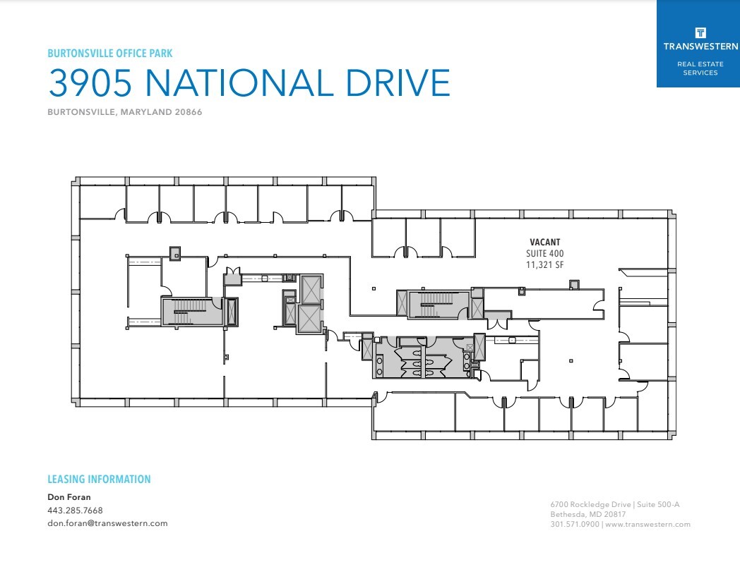3901 National Dr, Burtonsville, MD à louer Plan d’étage– Image 1 sur 1