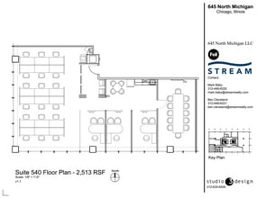 645 N Michigan Ave, Chicago, IL à louer Plan d’étage– Image 1 sur 1