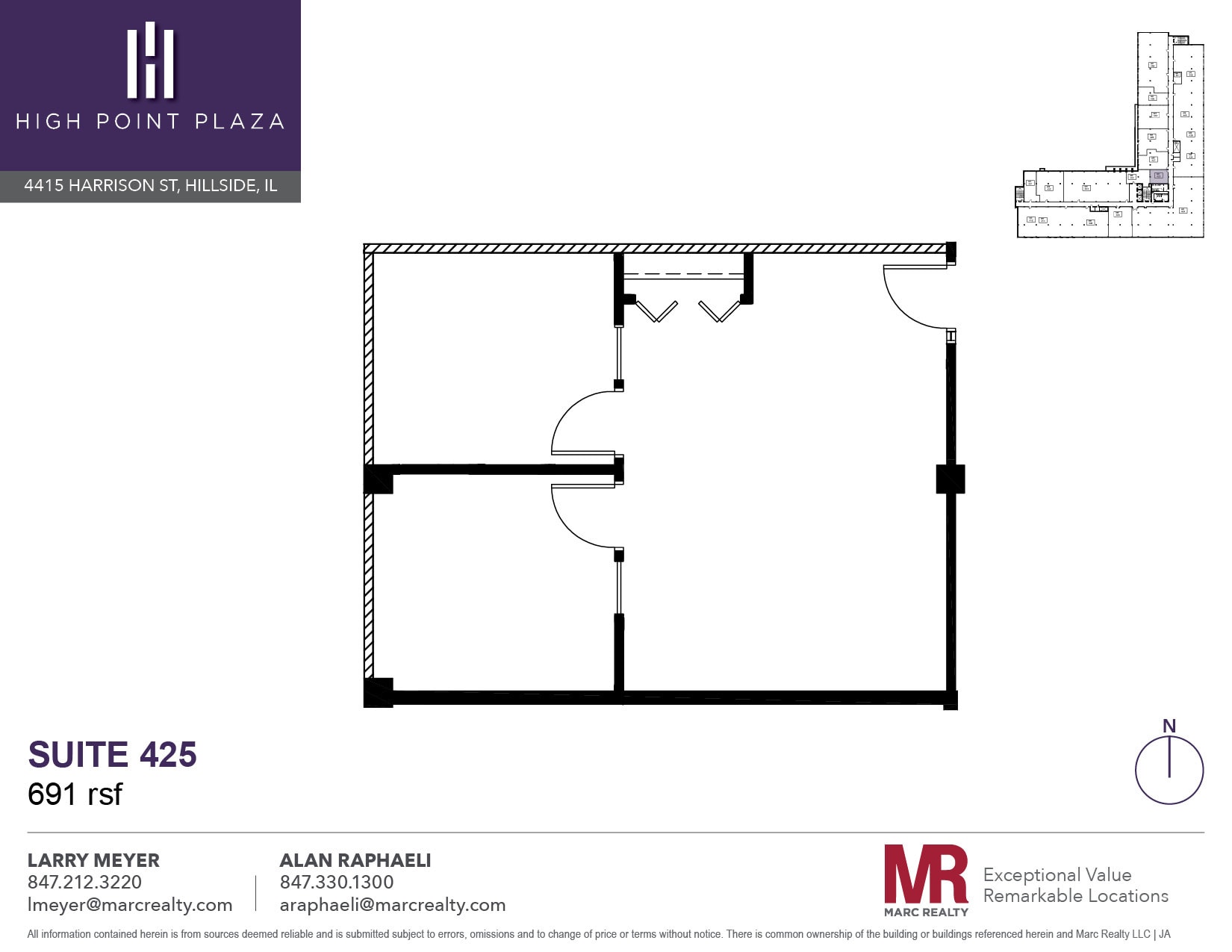 4415 W Harrison St, Hillside, IL à louer Plan d’étage– Image 1 sur 1