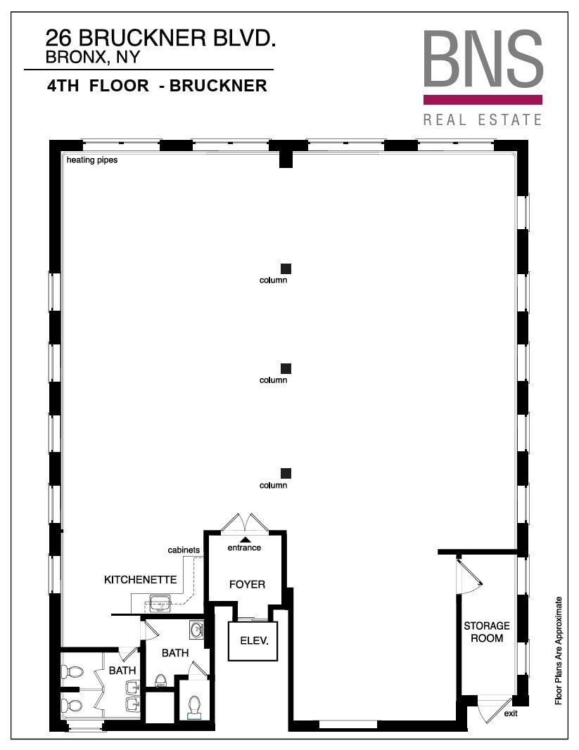 26 Bruckner Blvd, Bronx, NY à louer Plan d’étage– Image 1 sur 1