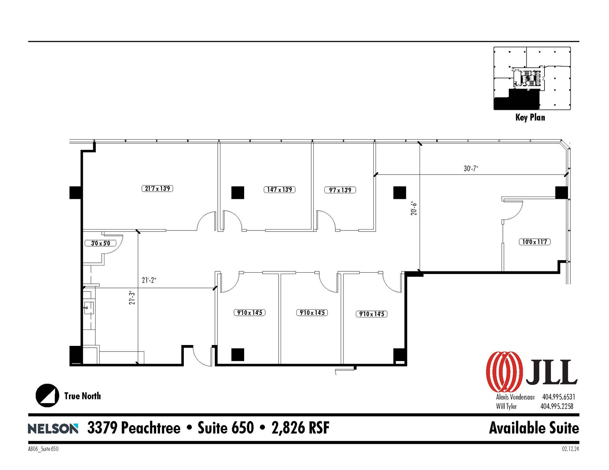 3379 Peachtree Rd NE, Atlanta, GA à louer Plan d’étage– Image 1 sur 6