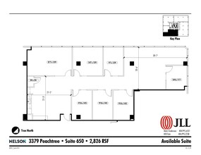 3379 Peachtree Rd NE, Atlanta, GA à louer Plan d’étage– Image 1 sur 6