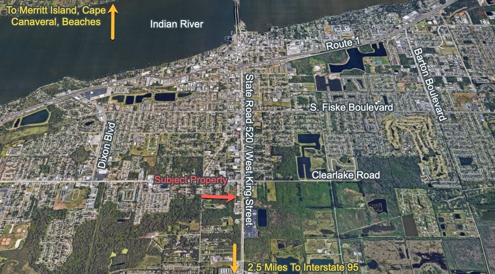 E King St, Cocoa, FL à vendre - Aérien – Image 3 sur 5