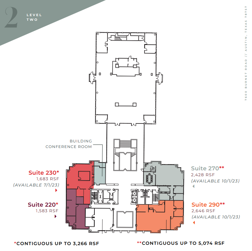 7600 Burnet Rd, Austin, TX à louer Plan d’étage– Image 1 sur 1