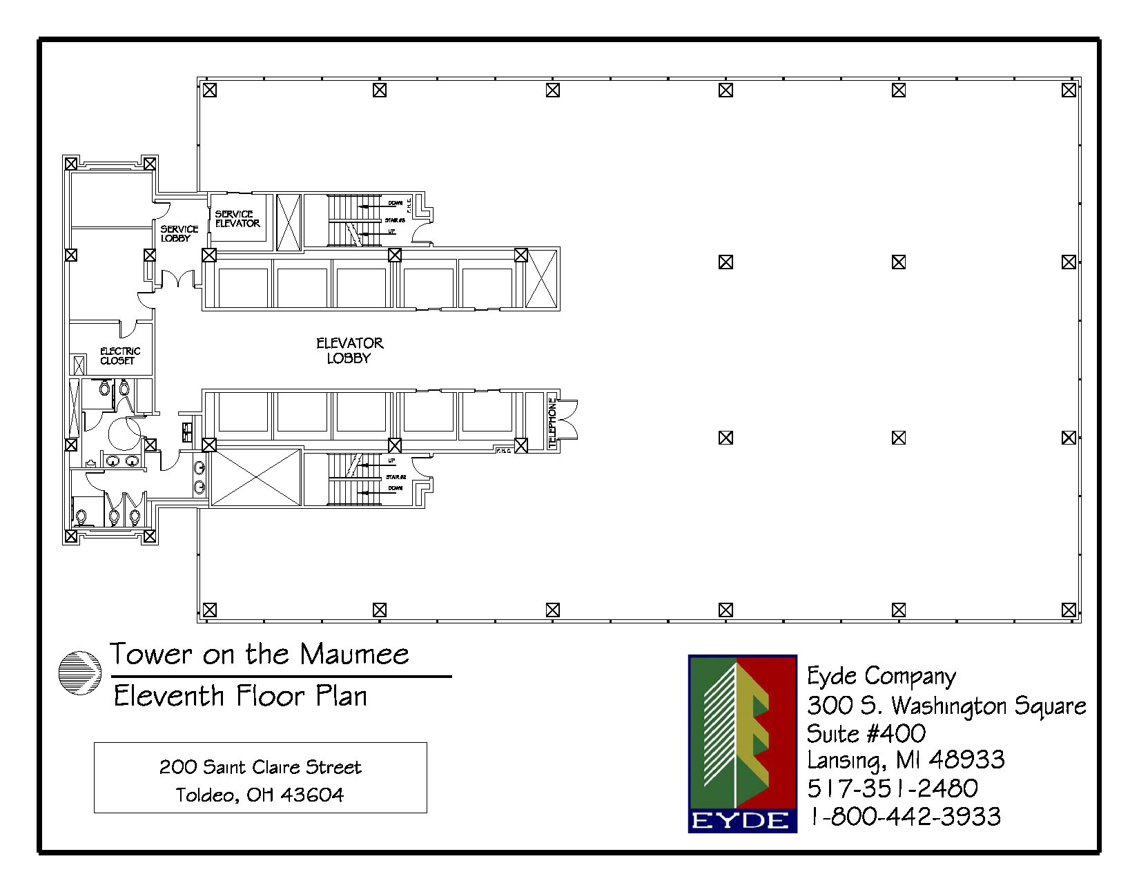 200 N Saint Clair St, Toledo, OH à louer Plan d’étage– Image 1 sur 1