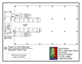 200 N Saint Clair St, Toledo, OH à louer Plan d’étage– Image 1 sur 1