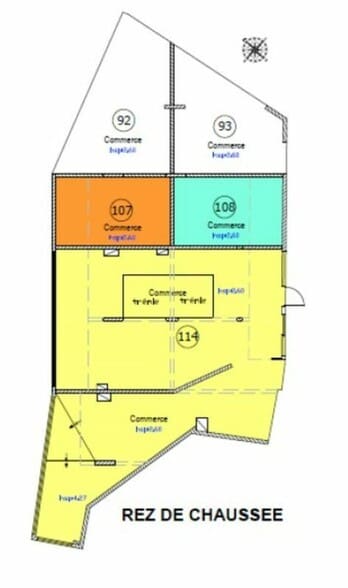 Local commercial dans Marseille à louer - Plan d’étage – Image 3 sur 4
