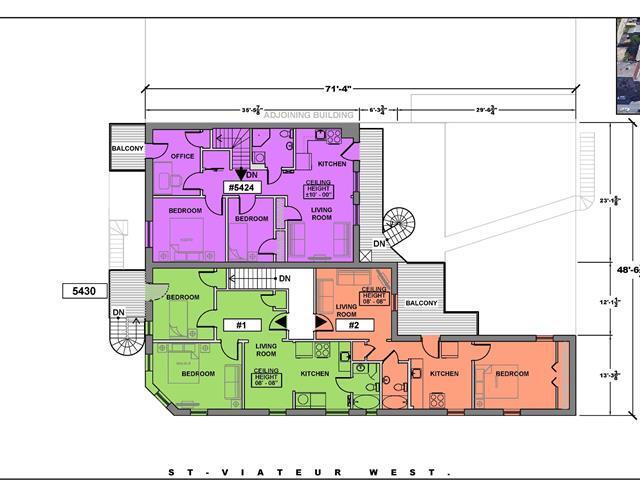 52-56 Rue Saint-Viateur O, Montréal, QC à vendre - Plan d’étage – Image 2 sur 5