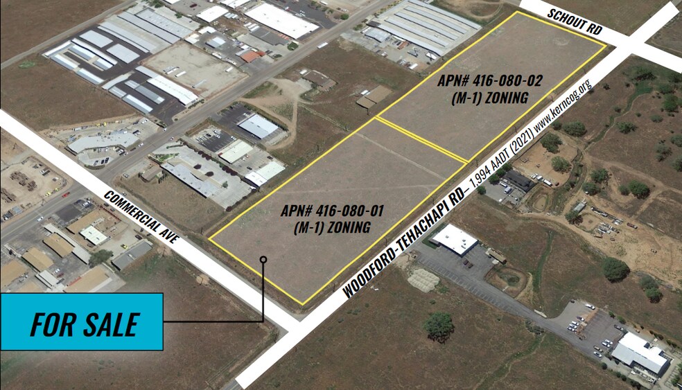 Commercial Ave, Tehachapi, CA à vendre - Aérien – Image 2 sur 12