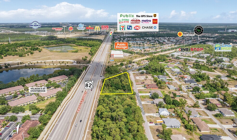 108/120 Meadow Rd, Lehigh Acres, FL à vendre - Aérien – Image 3 sur 7