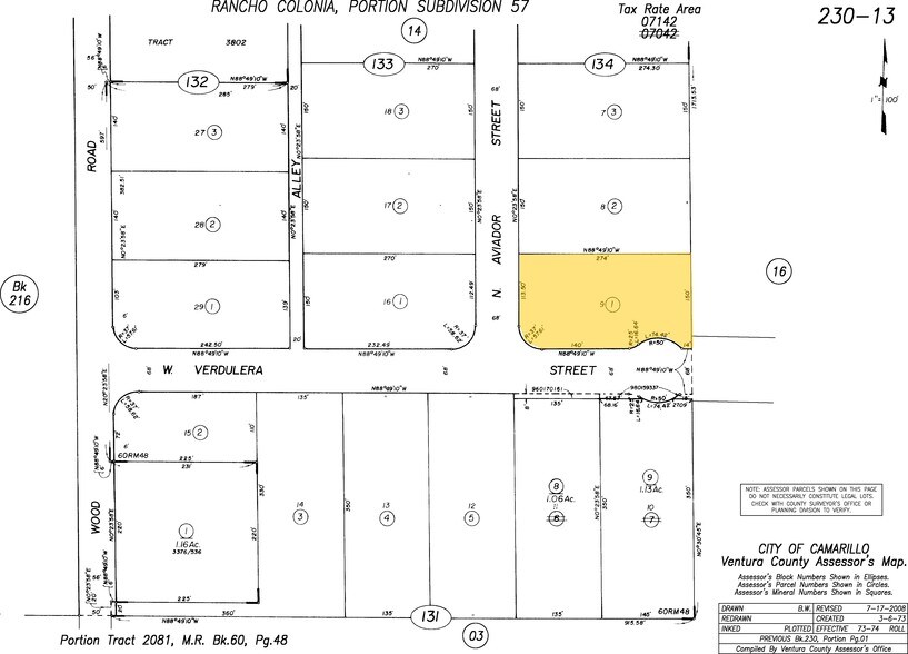 20 N Aviador St, Camarillo, CA à louer - Plan cadastral – Image 3 sur 6