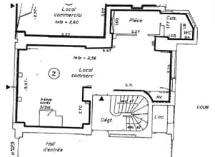 Local commercial dans Paris à louer Plan d’étage– Image 1 sur 1