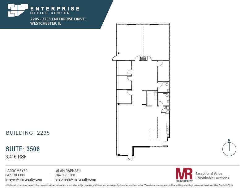 2255 Enterprise Dr, Westchester, IL à louer Plan d’étage– Image 1 sur 1