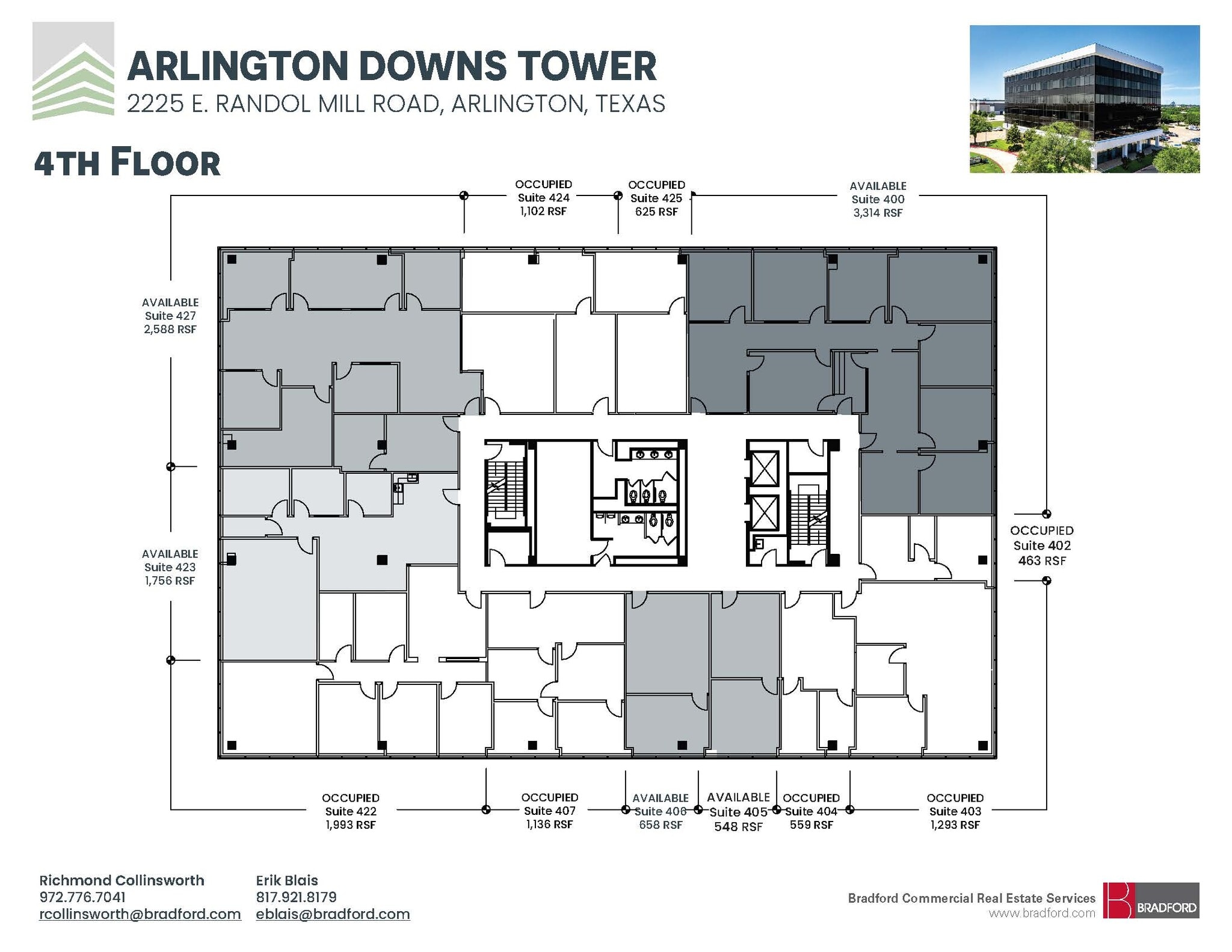 2225 E Randol Mill Rd, Arlington, TX à louer Plan d’étage– Image 1 sur 7