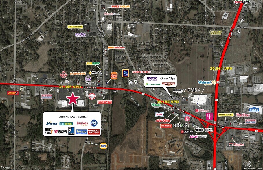 601-661 US Highway 72 W, Athens, AL à louer - Photo de l’immeuble – Image 2 sur 4