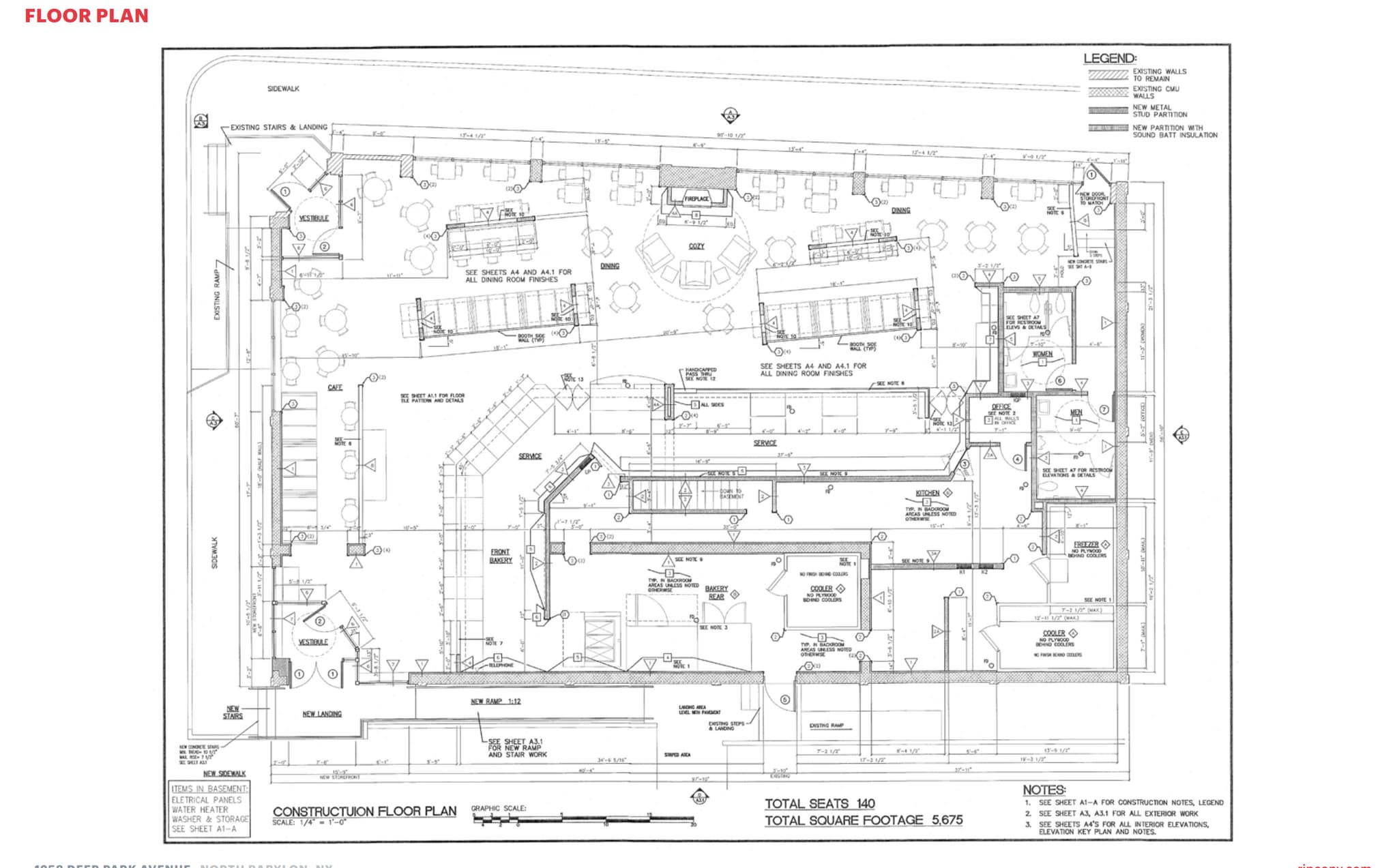 1258 Deer Park Ave, North Babylon, NY à louer Plan d’étage– Image 1 sur 2