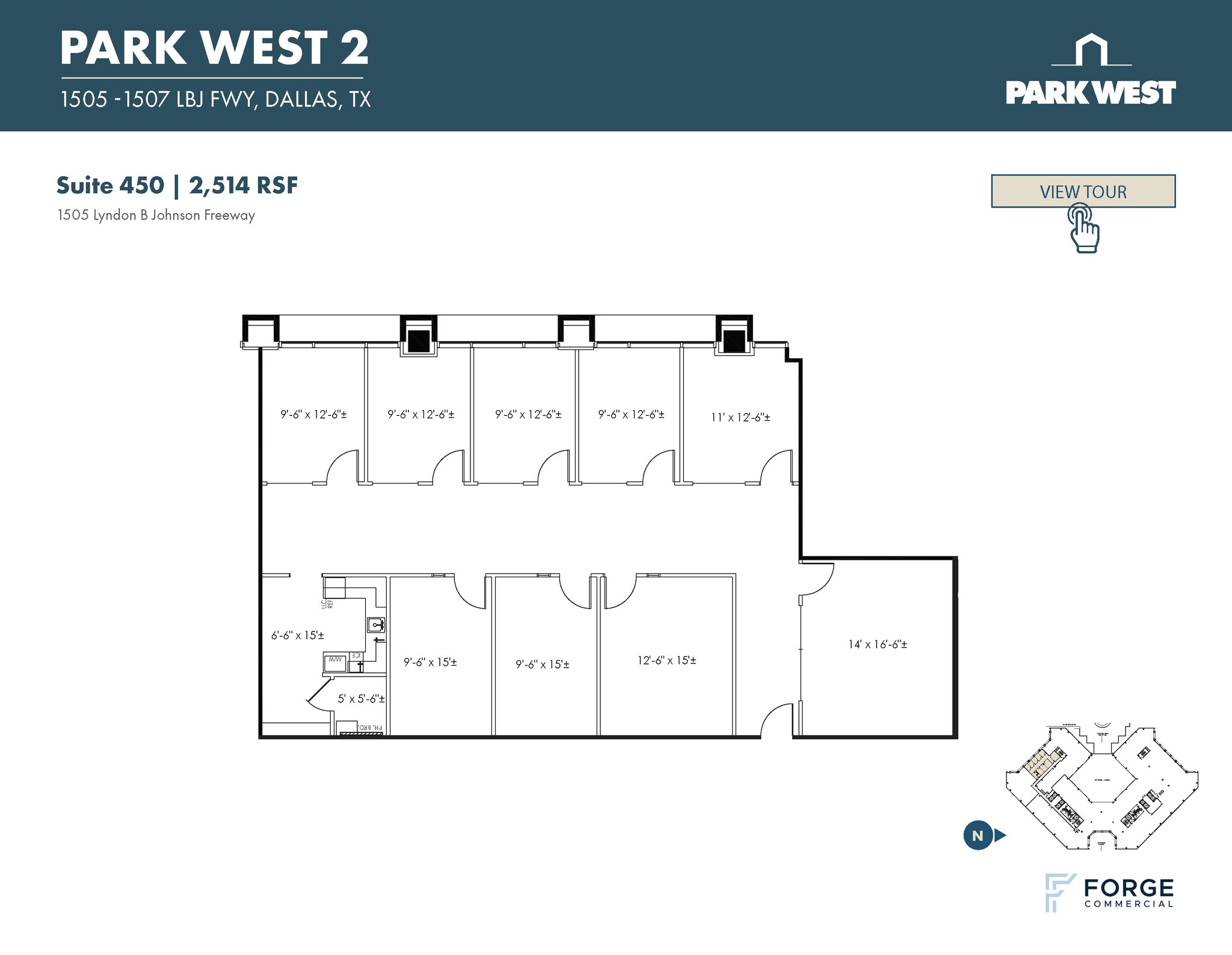 1501-1507 Lyndon B Johnson Fwy, Dallas, TX à louer Plan d’étage– Image 1 sur 2