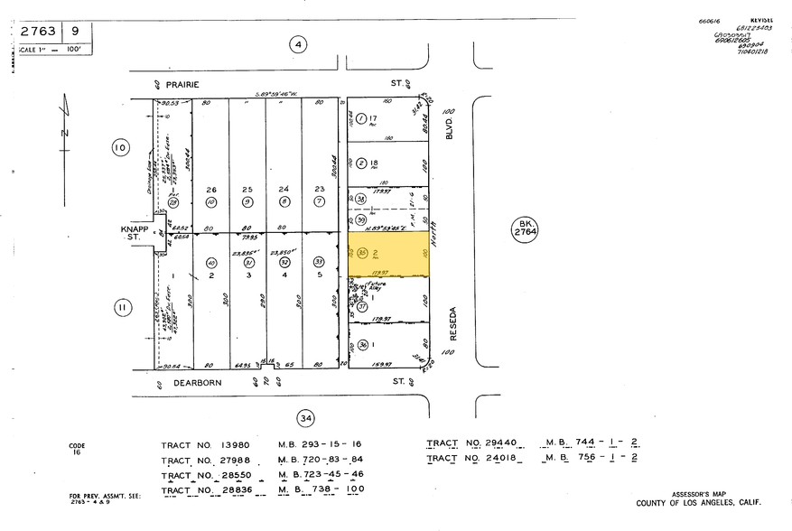 9225-9233 Reseda Blvd, Northridge, CA à louer - Plan cadastral – Image 3 sur 10