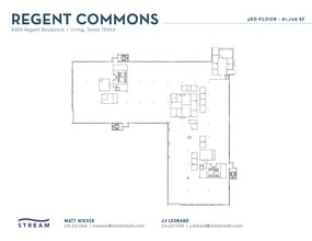 4000 Regent Blvd, Irving, TX à louer Plan d’étage– Image 1 sur 1