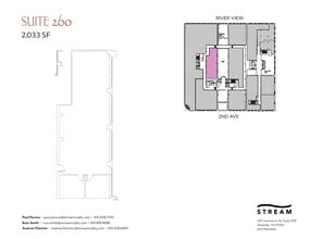 214 2nd Ave N, Nashville, TN à louer Plan d’étage– Image 1 sur 1