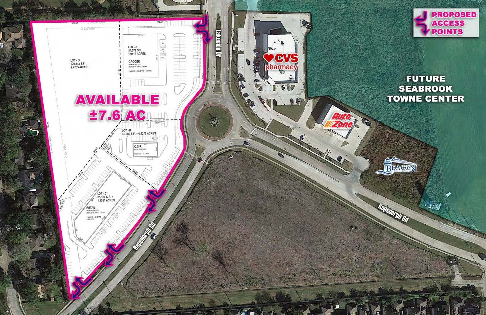 TX-146 & Repsdorph Rd, Seabrook, TX à vendre Photo principale– Image 1 sur 20