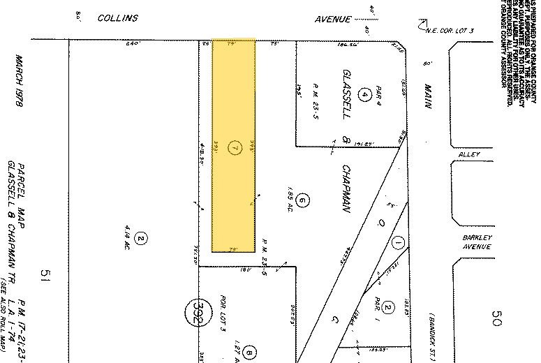 1350 W Collins Ave, Orange, CA à louer - Plan cadastral – Image 3 sur 8