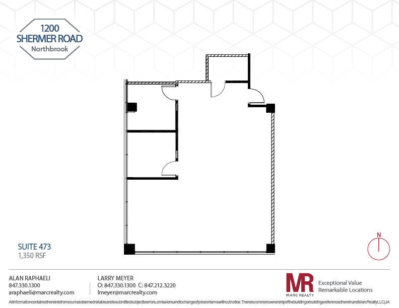 1200 Shermer Rd, Northbrook, IL à louer Plan d’étage– Image 1 sur 1