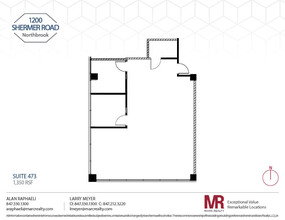 1200 Shermer Rd, Northbrook, IL à louer Plan d’étage– Image 1 sur 1