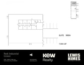 6000 E 58th Ave, Commerce City, CO à louer Plan de site– Image 1 sur 2