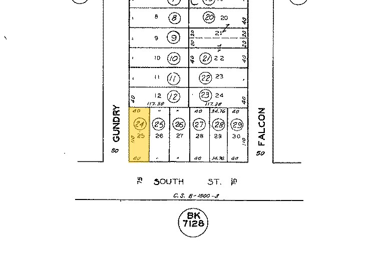 1401-1403 E South St, Long Beach, CA à vendre - Plan cadastral – Image 2 sur 10