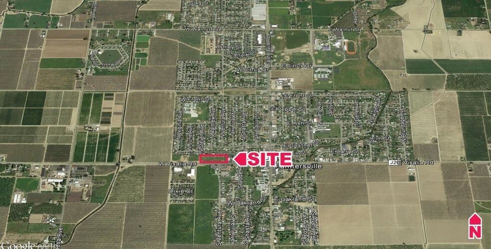 NEC Of Stevens And Ave 280, Farmersville, CA à vendre - Aérien – Image 3 sur 3