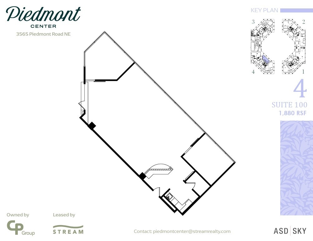 3495 Piedmont Rd NE, Atlanta, GA à louer Plan d’étage– Image 1 sur 1