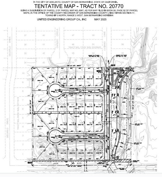 Victor St, Adelanto, CA à vendre - Plan cadastral – Image 2 sur 2