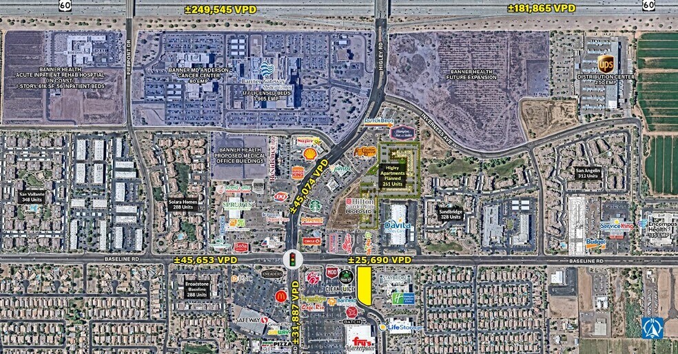 ESEC Higley Rd & Baseline Rd, Gilbert, AZ à vendre - Photo de l’immeuble – Image 2 sur 2