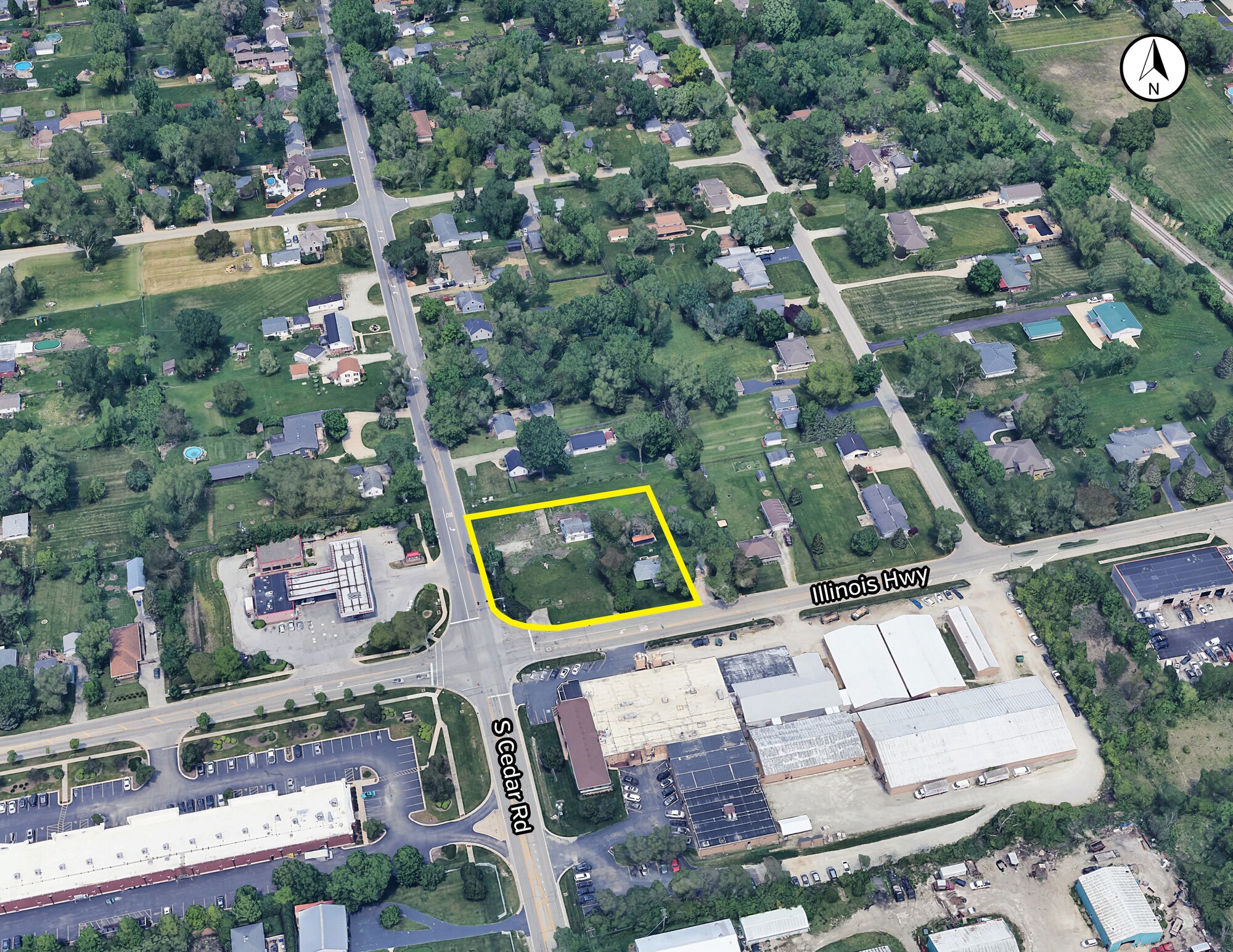 105-111 Illinois Hwy, New Lenox, IL à vendre Aérien– Image 1 sur 2