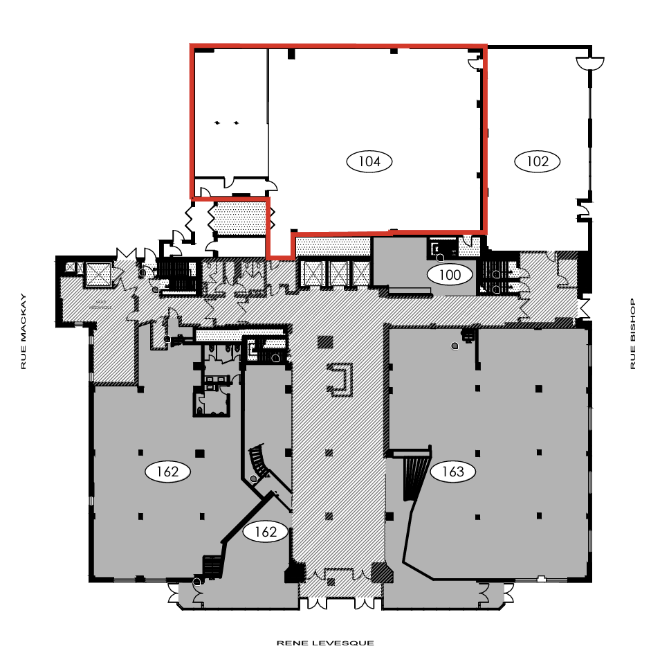 1425 Boul René-Lévesque O, Montréal, QC à louer Plan d’étage– Image 1 sur 1