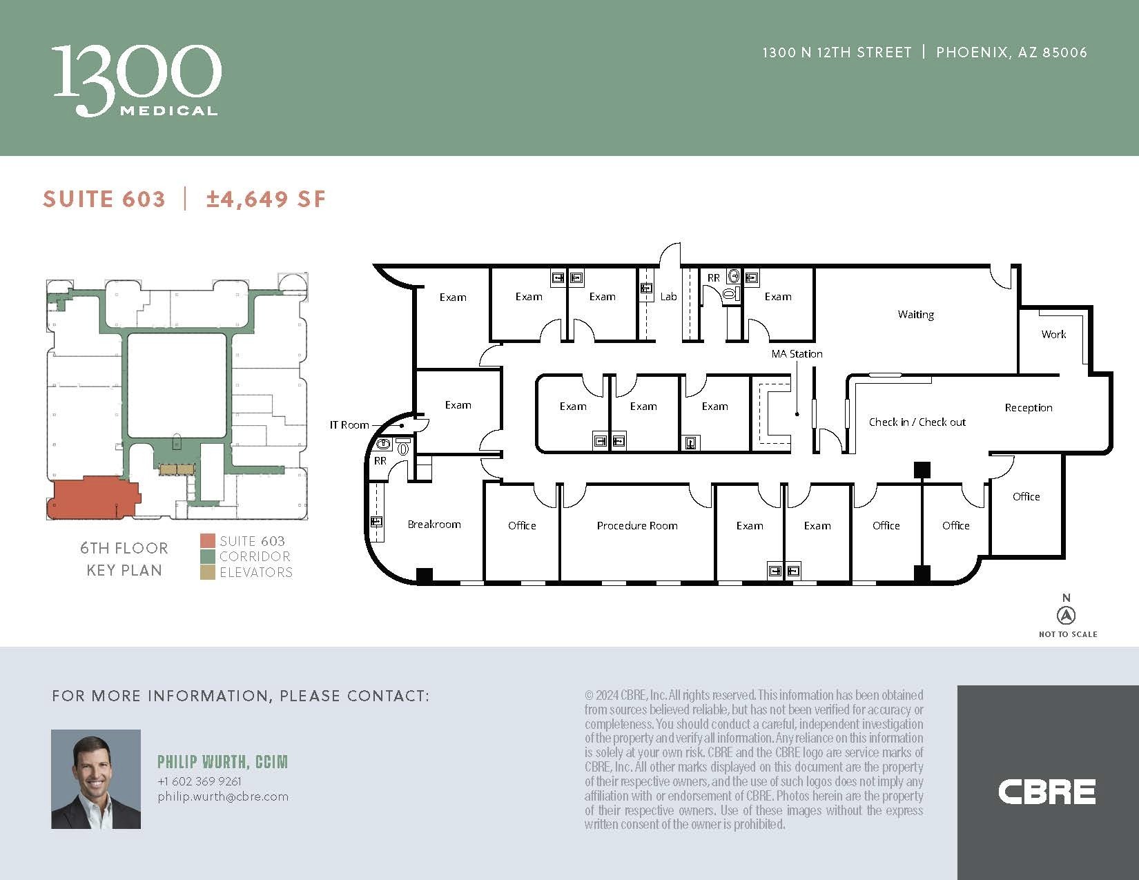 1300 N 12th St, Phoenix, AZ à louer Plan d’étage– Image 1 sur 1