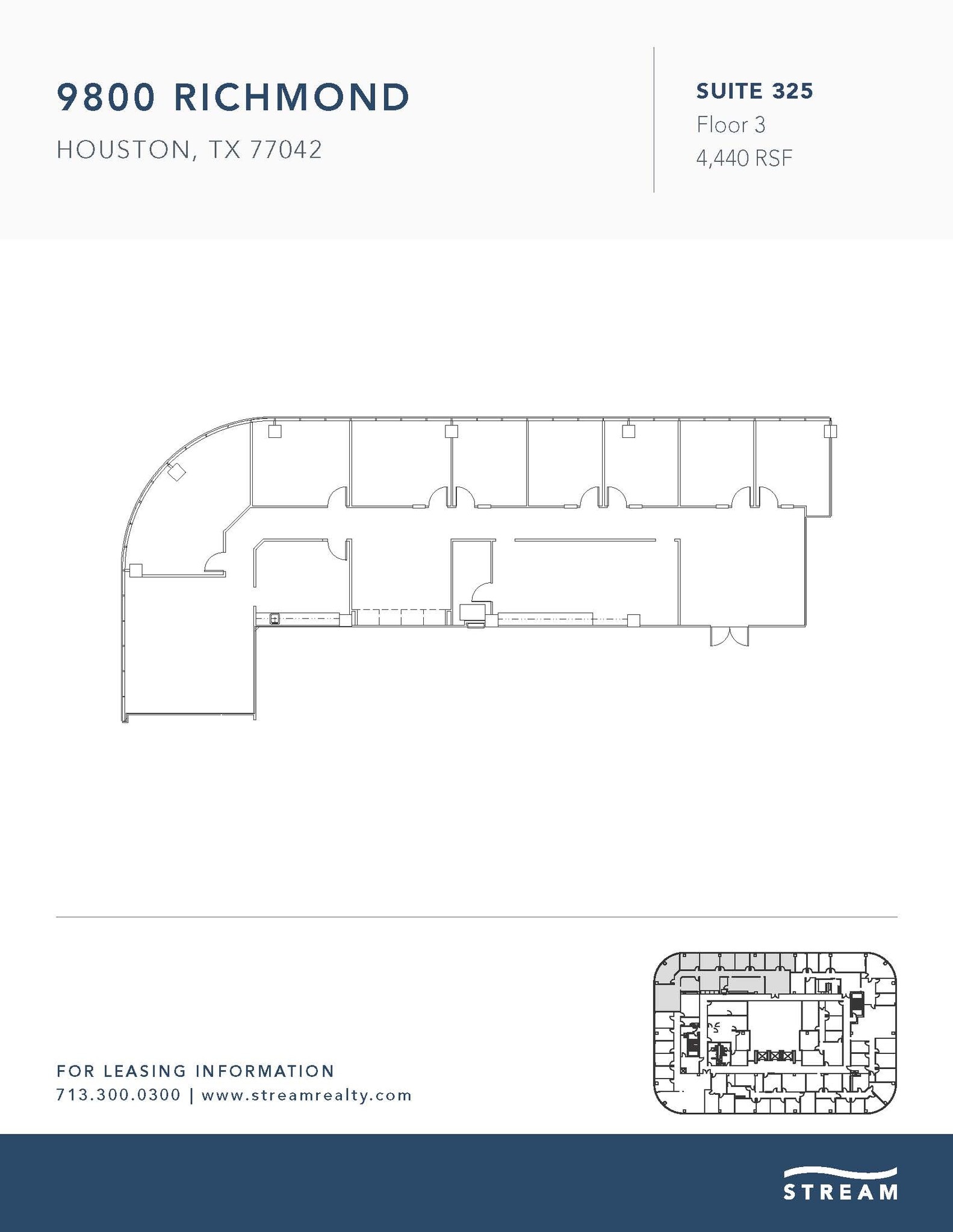 9800 Richmond Ave, Houston, TX à louer Plan d’étage– Image 1 sur 1